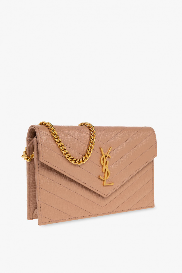 【SALE／10%OFF Beige Laurent Saint chain on wallet 'Cassandre' Tシャツ(半袖/袖なし)